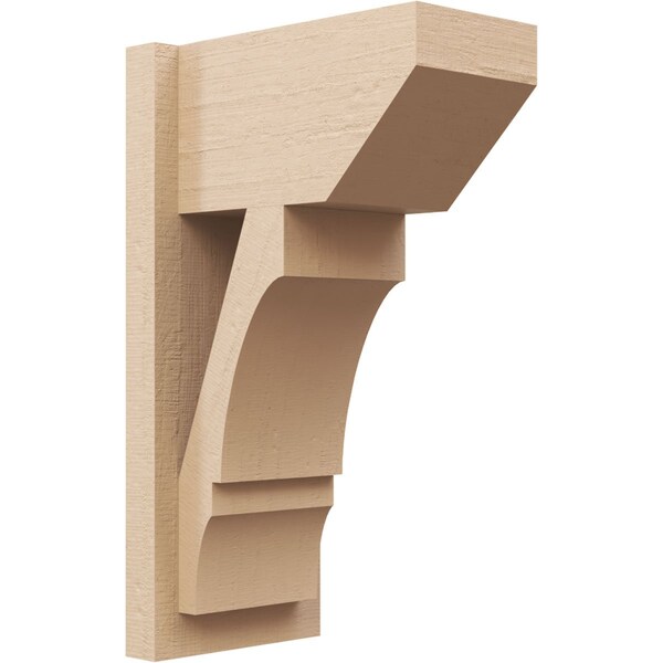 Ekena Millwork 7 1/2-in W x 12-in D x 20-in H Balboa Slat Rough Cedar Woodgrain TimberThane Outlooker, Primed Tan OUTUR075X12X20BOA24RCPR - main